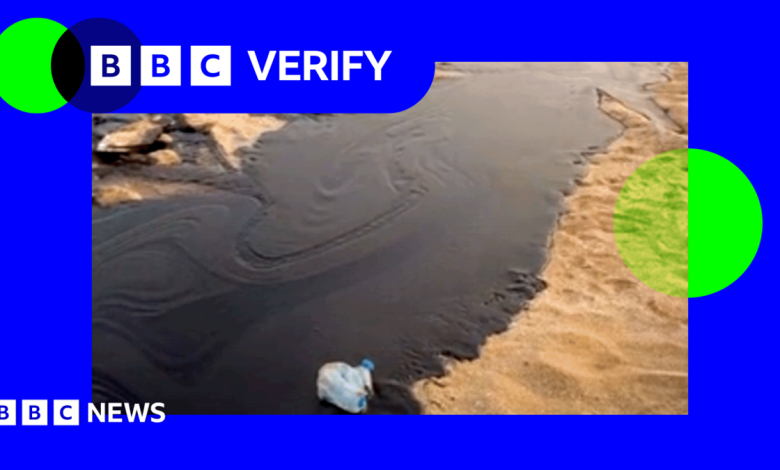 How a major oil slick started washing up on Iran’s beaches