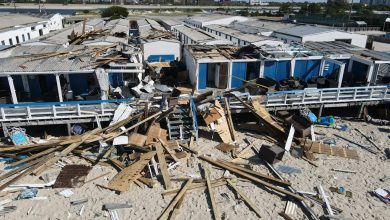 Dozens of beach cabanas destroyed by LI tornado, stunning drone footage shows: A ‘blessing no one died