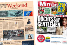 The Papers: ‘Fiscal worries mount’ and ‘Meghan in Guy Ritchie talks’