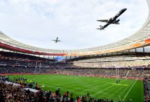 Footage of two planes stunning a rugby stadium with one of the wildest flyovers ever goes viral