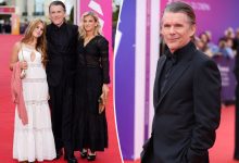 Ethan Hawke makes rare appearance with wife Ryan and teen daughter Indiana