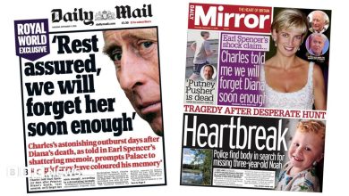The Papers: King’s ‘astonishing outburst’ and ‘heartbreak’ after search for missing Noah