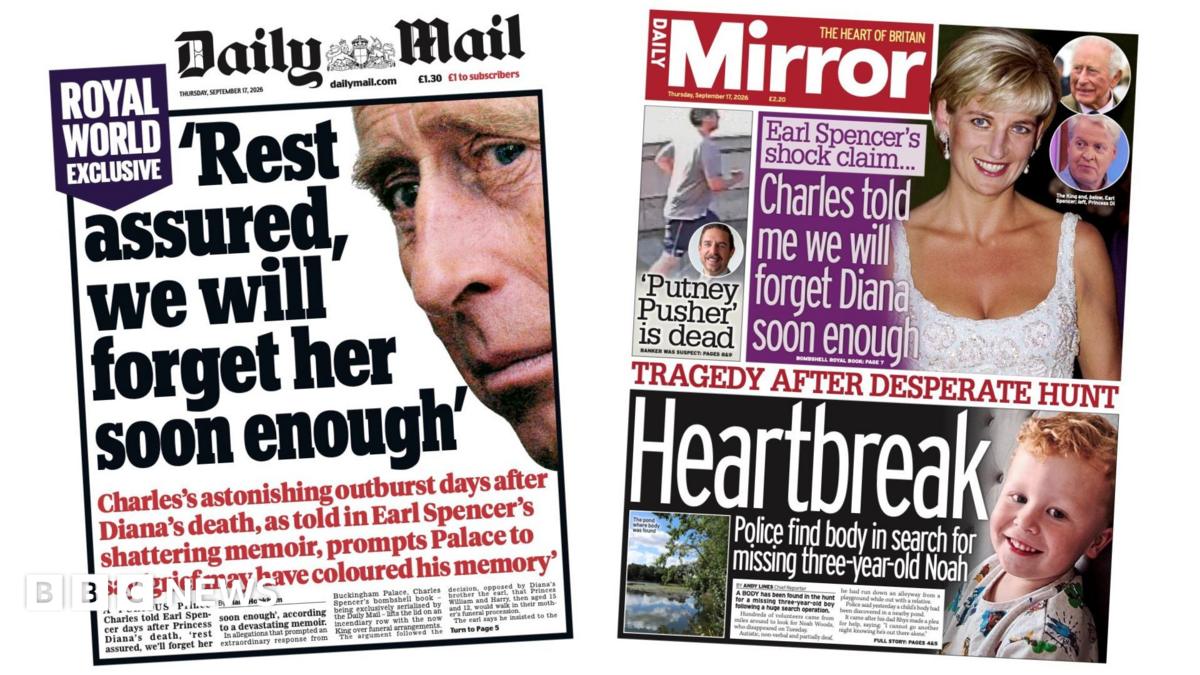 The Papers: King’s ‘astonishing outburst’ and ‘heartbreak’ after search for missing Noah