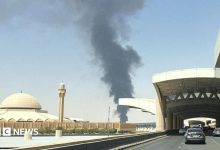 Smoke seen near Riyadh airport after air raid alerts in Saudi capital