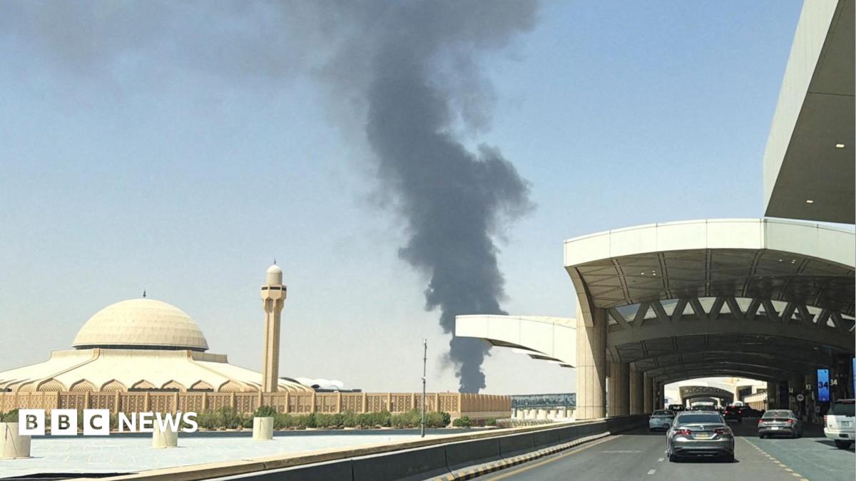Smoke seen near Riyadh airport after air raid alerts in Saudi capital