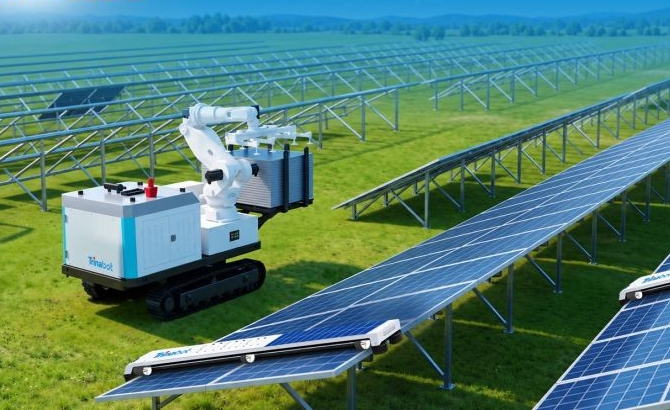 TrinaTracker launches solar panel installation and cleaning robots