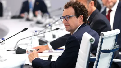EVIAN-LES-BAINS, FRANCE - JUNE 17: CEO of Anthropic Dario Amodei attends a working lunch with G7 leaders, G7 outreach partners, and global tech CEOs…