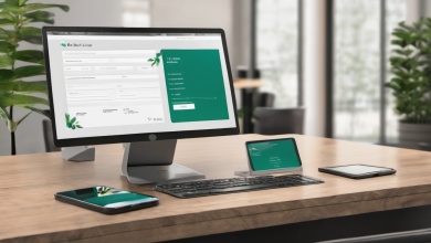 AI-generated image: A wooden desk with a computer monitor, a laptop, and a tablet.
