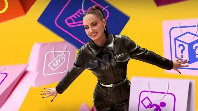 Haley Kalil on the key art for Win The Mall