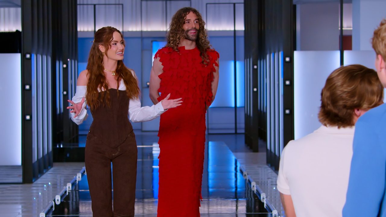 Still of Haley Kalil and Jonathan Van Ness on Win the Mall