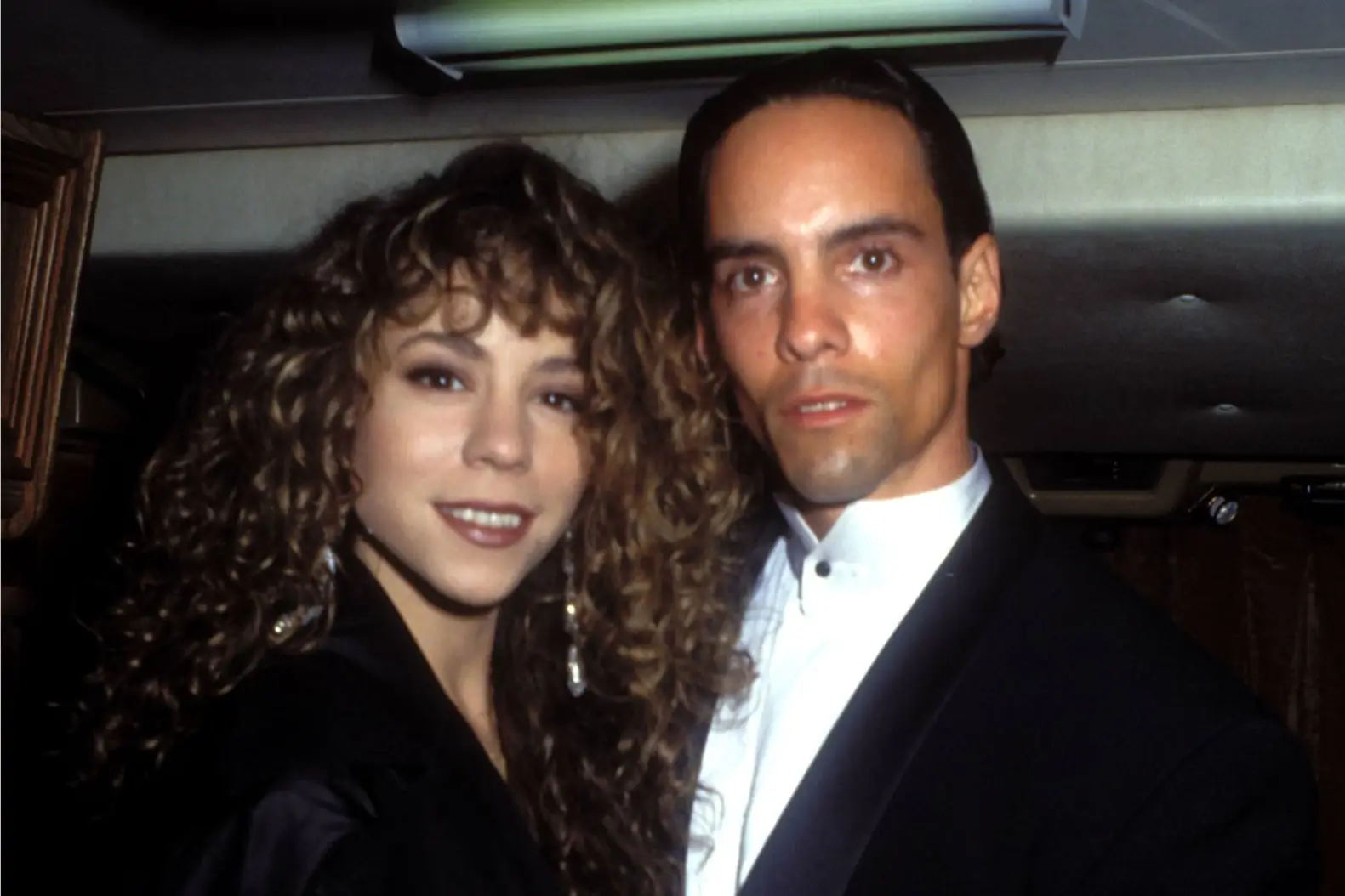 Mariah Carey and brother Morgan Carey in 1991. WireImage