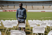 AI-generated image: A middle-aged Black man is standing in the foreground.