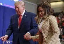 Donald Trump and Nicki Minaj leave stage at Michigan Rally