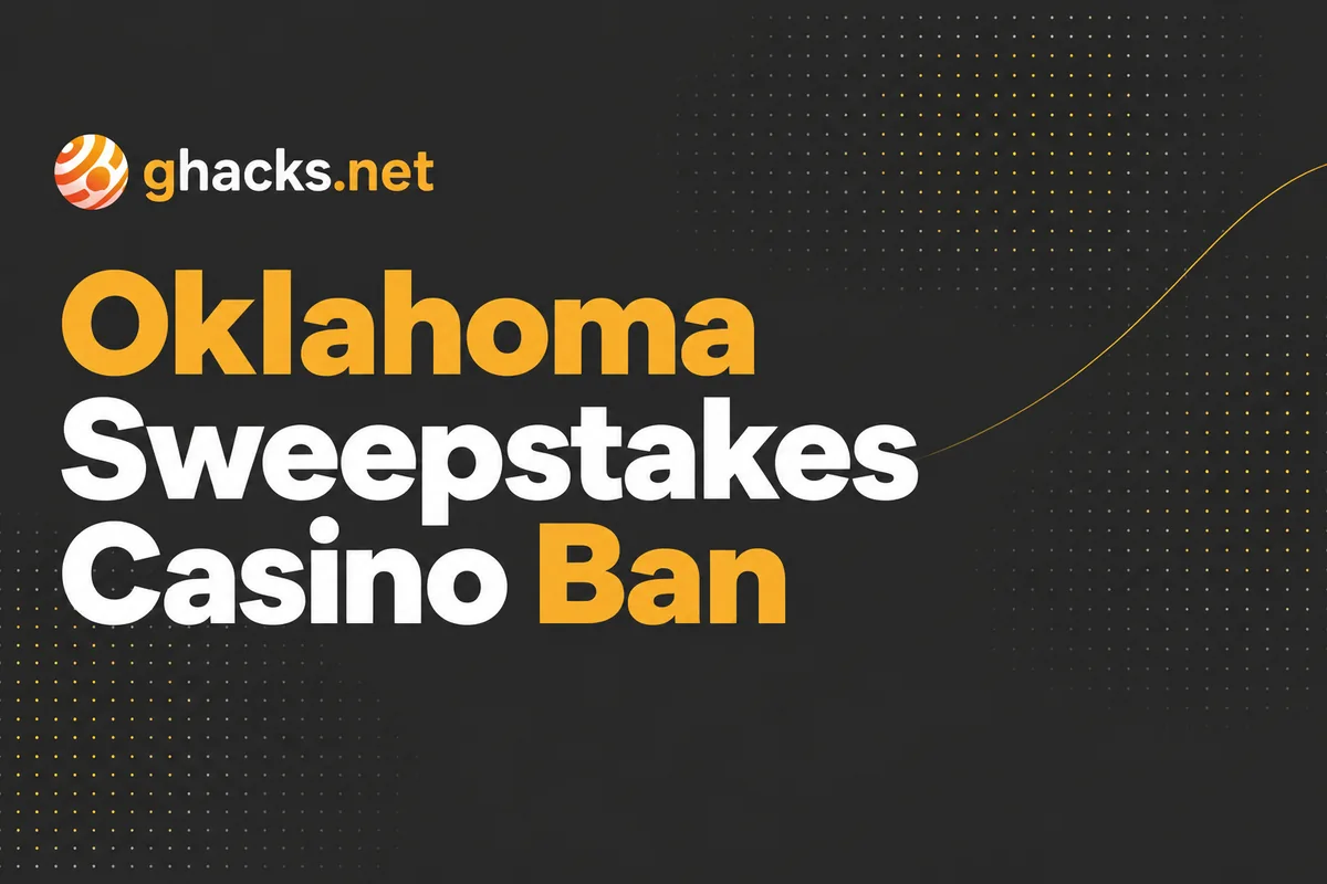 Find out all about the latest ban on sweepstakes casinos issued by the State of Oklahoma, coming into effect on November 1st
