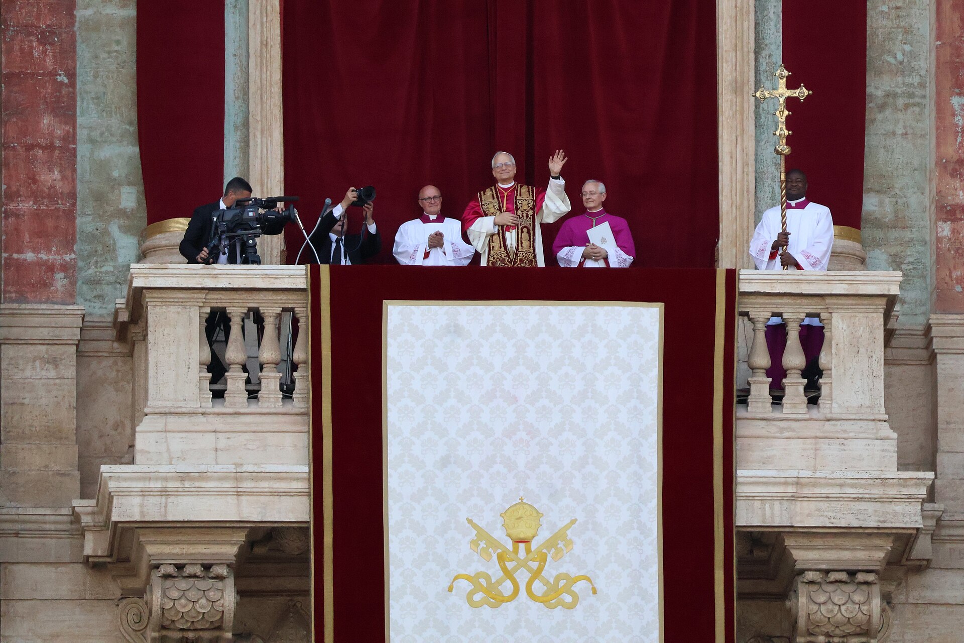 Pope Leo XIV on the loggia.jpg