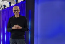 Satya Nadella CEO of Microsoft at the 50th Anniversary event