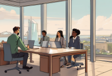 Worker Claims Rockstar Games Fired Staff Over Remote Work Petition — AI-generated illustration