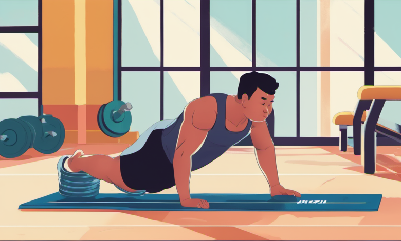 How to Move from Knee Push-Ups to Full Push-Ups — AI-generated illustration