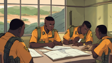 Nigerian Police Say Bombs Block Rescue of 19 Abducted Youth — AI-generated illustration