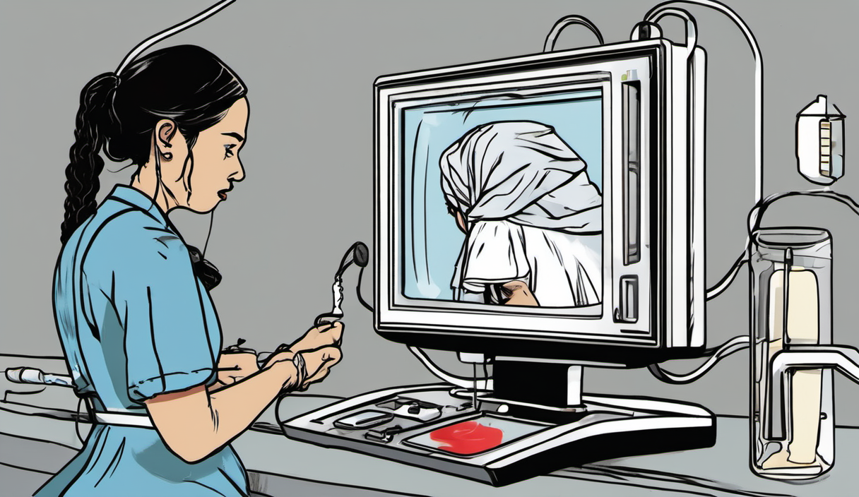 AI-generated conceptual illustration: Christa Pike Discharged from Hospital After Failed Execution
