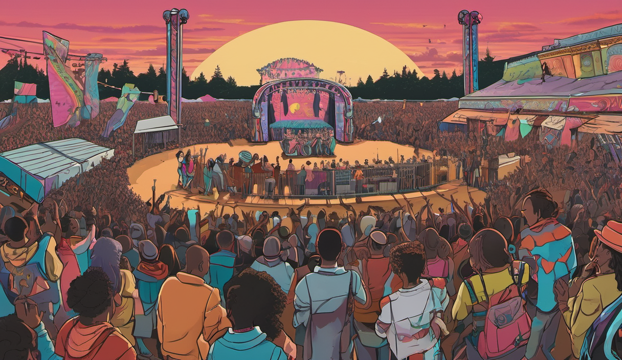 AI-generated conceptual illustration: Estéreo Picnic 2027 Announces Star-Studded Lineup