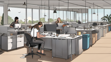 AI-generated conceptual illustration: Workplace Recycling in Wales: Progress and Challenges