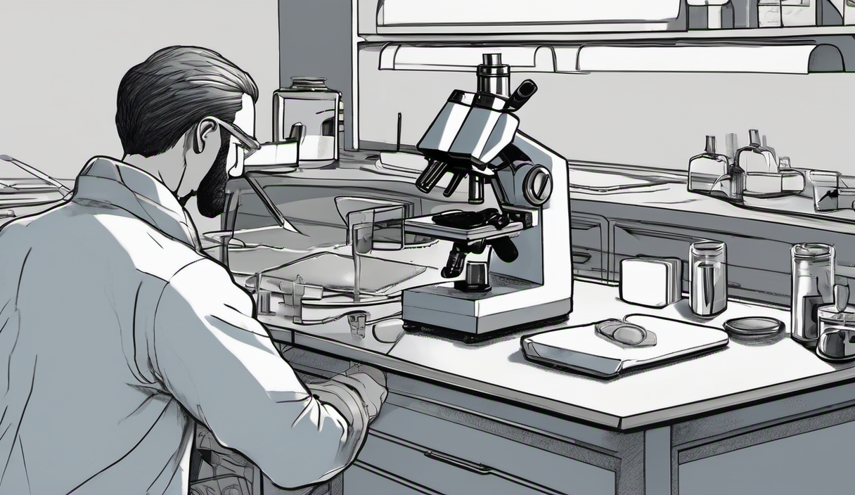 AI-generated conceptual illustration: Nikon Disqualifies AI-Generated Entry in Microscopy Contest