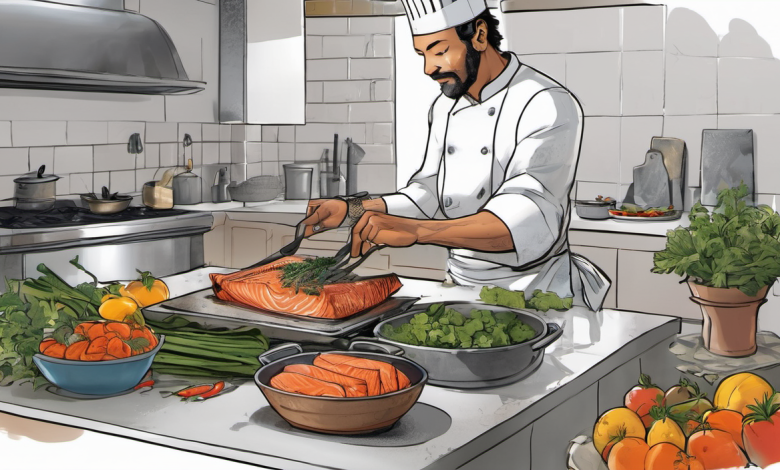 AI-generated conceptual illustration: How TV Chef Chris Valdes Dropped 40 Pounds Without Compromising His Cooking