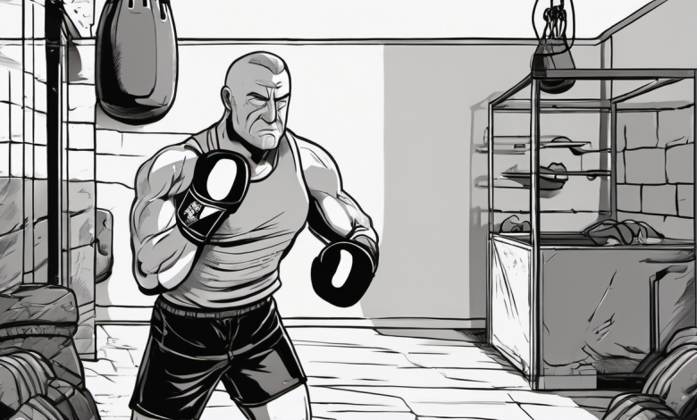 AI-generated conceptual illustration: Frank Grillo on Fitness, Fighting, and Staying Active Beyond Hollywood