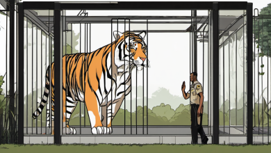 AI-generated conceptual illustration: Man Dies After Tiger Attack at Yorkshire Wildlife Park