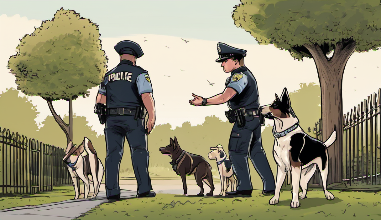 AI-generated conceptual illustration: Man Arrested After 11-Year-Old Boy Injured in Manchester Dog Attack