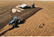 AI-generated conceptual illustration: Record-Strong El Niño Could Push Australian Supermarket Bills Higher