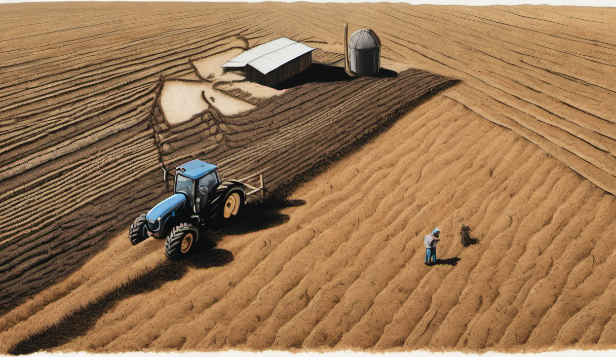 AI-generated conceptual illustration: Record-Strong El Niño Could Push Australian Supermarket Bills Higher