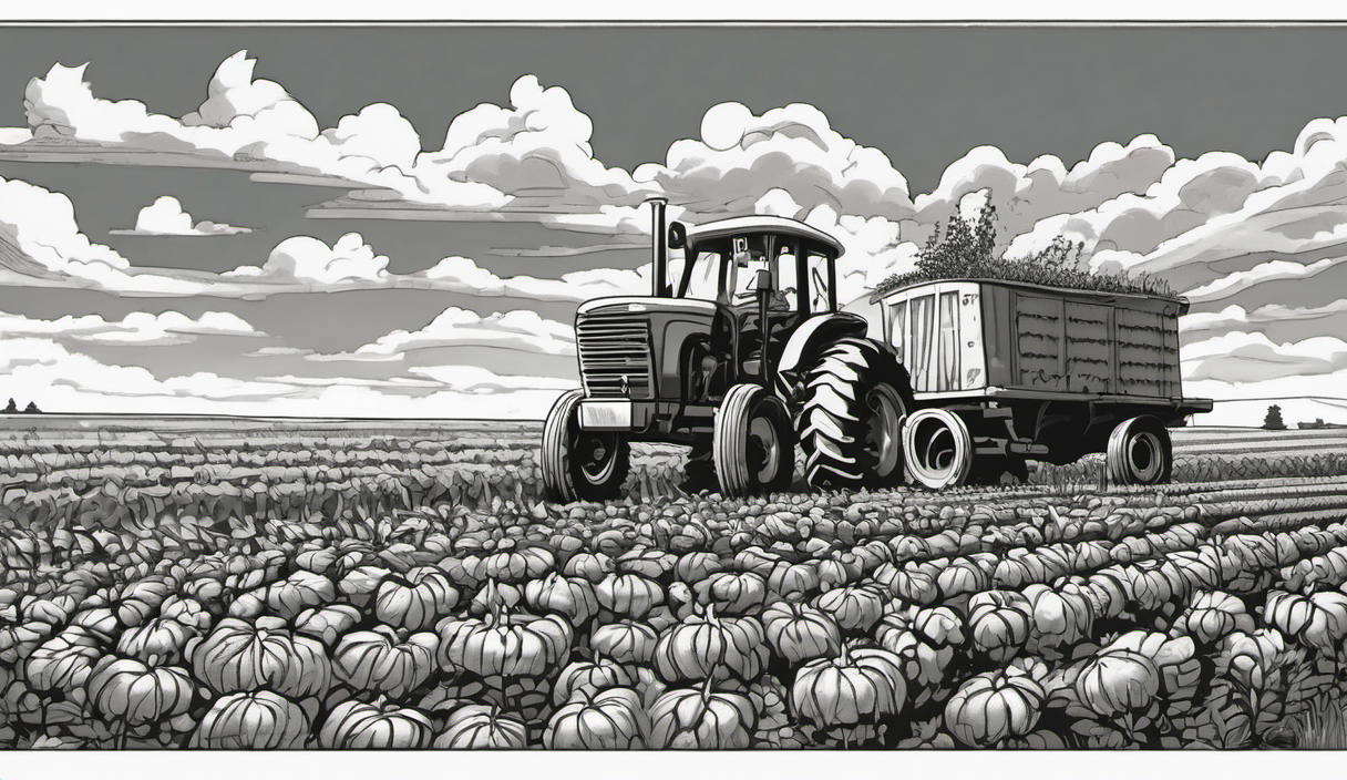 AI-generated conceptual illustration: How Oil Prices Influence Global Food Costs