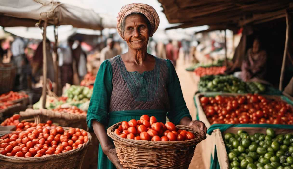 AI-generated illustration: Global Food Prices Hit Three-Year High Due to Heatwaves and Conflicts