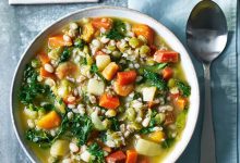 slow cooker lentil and winter veg stew
