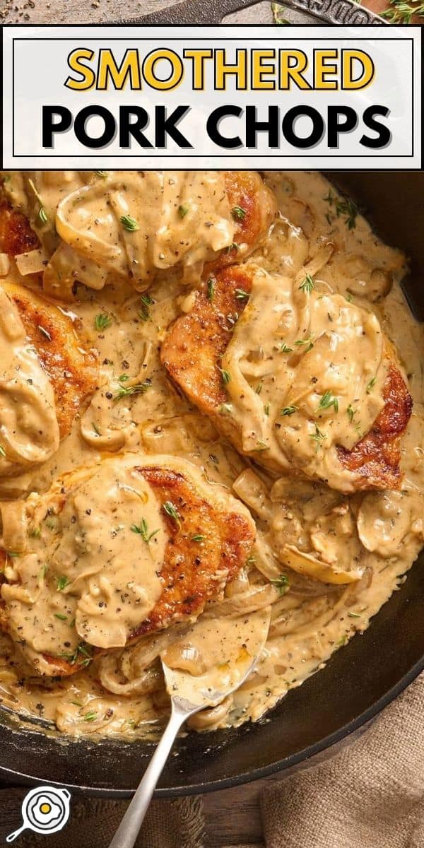smothered prok chops pin image