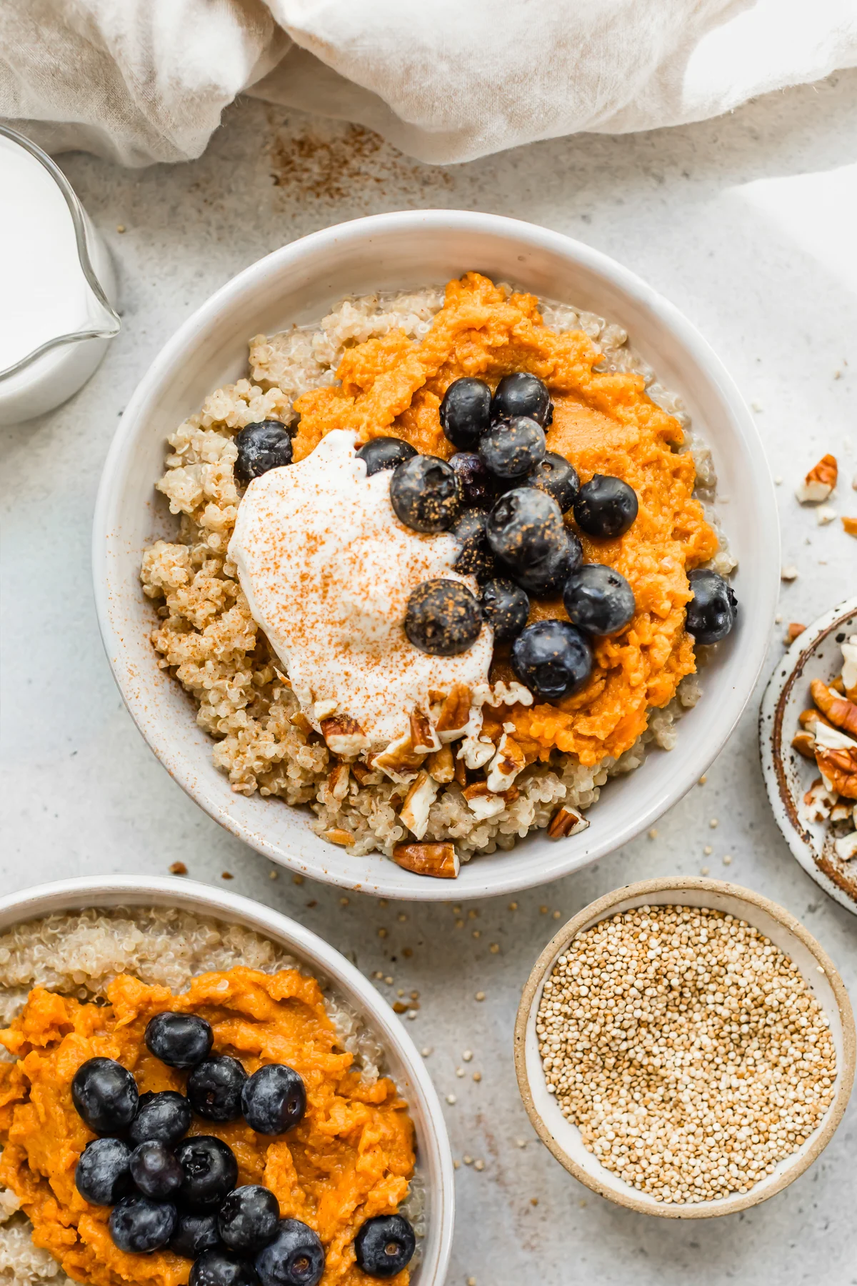 Sweet Potato Pie Quinoa Breakfast Bowl
