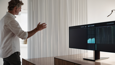 AI-generated image: A man is standing in the foreground, wearing a white shirt and dark trousers.