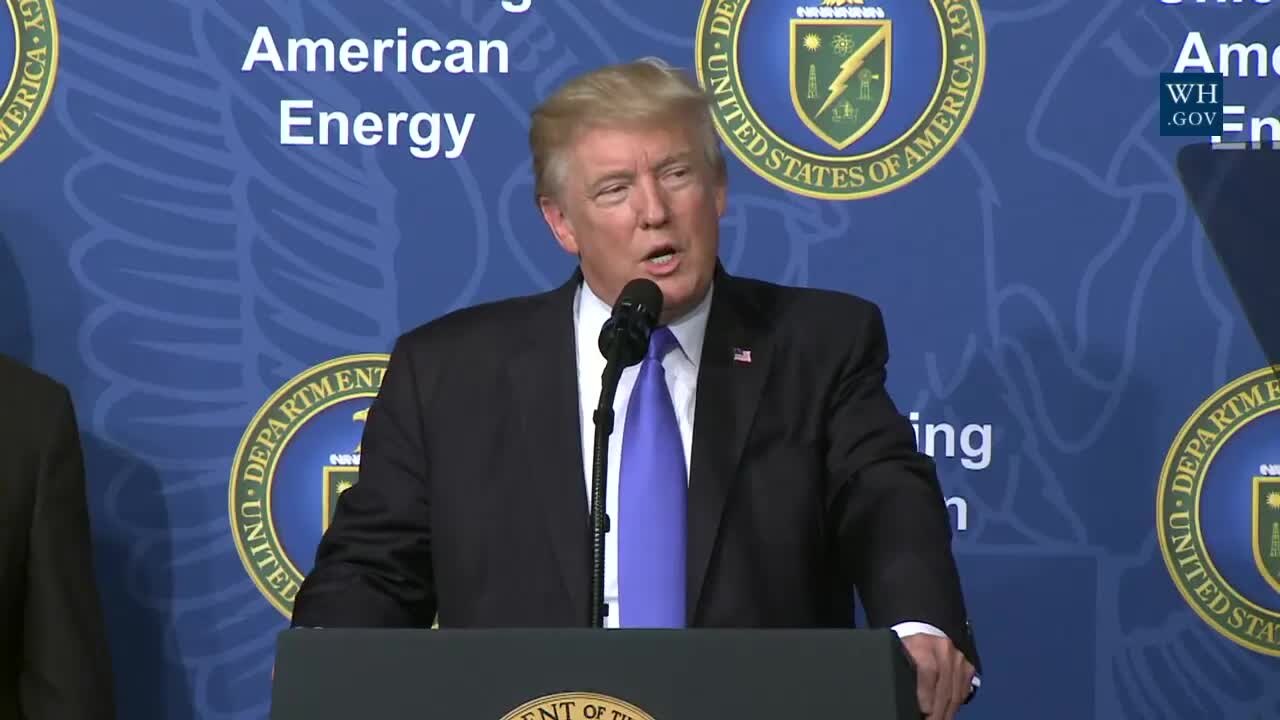 President Trump Gives Remarks at the Unleashing American Energy Event.webm