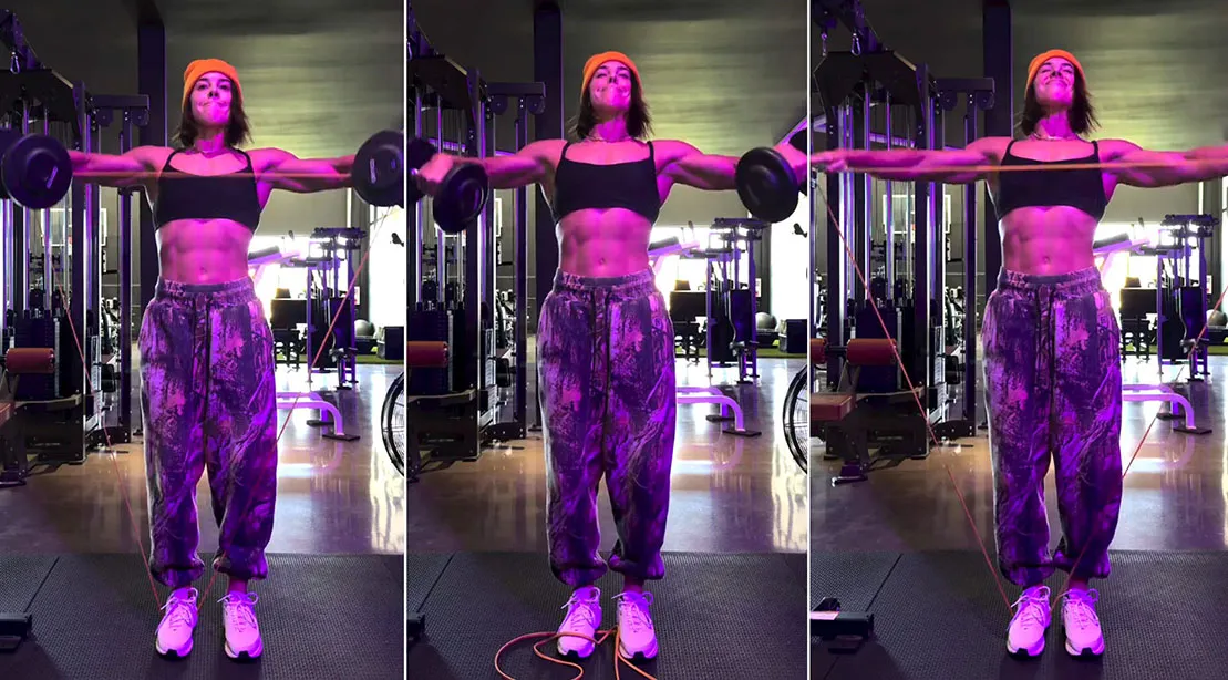 Dana Linn Bailey’s lateral raise extended set