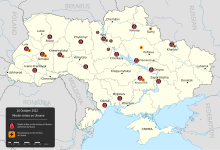 10 October 2022 missile strikes on Ukraine.svg