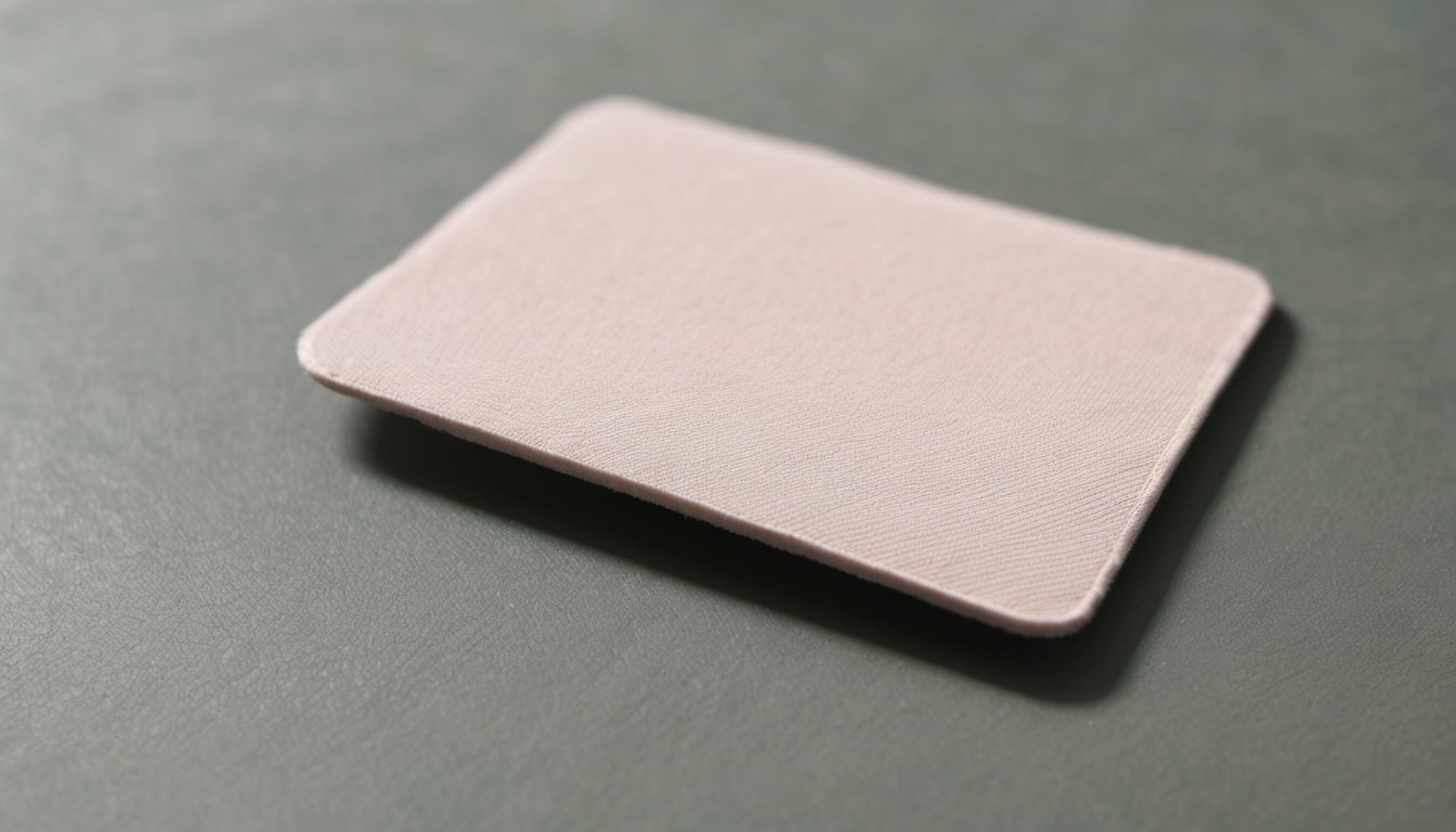 AI-generated image: A rectangular, pink-colored pad with a textured surface is the main subject.